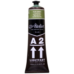 Atelier A2 Heavy Body Lightfast Artist Acrylic, 4 oz., Olive Green Hue