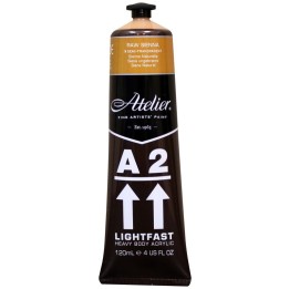 Atelier A2 Heavy Body Lightfast Artist Acrylic, 4 oz., Raw Sienna