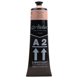 Atelier A2 Heavy Body Lightfast Artist Acrylic, 4 oz., Toning Pink