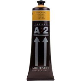 Atelier A2 Heavy Body Lightfast Artist Acrylic, 4 oz., India Yellow Hue
