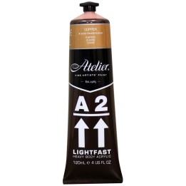 Atelier A2 Heavy Body Lightfast Artist Acrylic, 4 oz., Copper