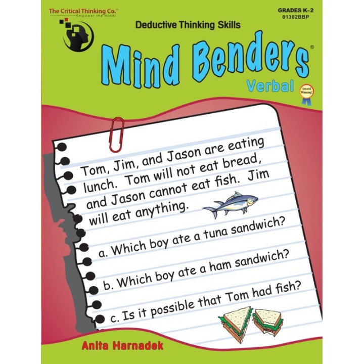 The Critical Thinking Co.™ Mind Benders® Verbal, Grades K-2
