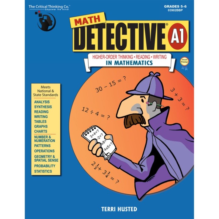 The Critical Thinking Co.™ Math Detective Book, A1, Grade 5-6