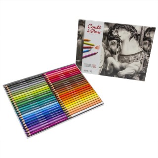 Conté à Paris Pastel Pencils, Assorted Colors, Set of 48