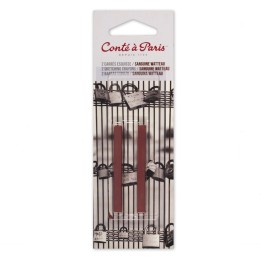 Conté à Paris Carrés Esquisse Sketching Pastel Crayons, Sanguine Watteau (2452), Pack of 2