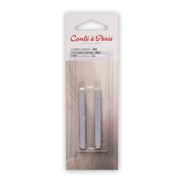 Conté à Paris Carrés Esquisse Sketching Pastel Crayons, Grey (2457), Pack of 2