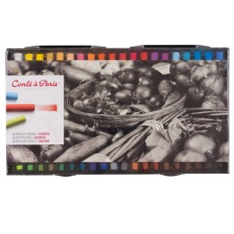 Conté à Paris Soft Pastels, Assorted Colors, Set of 40