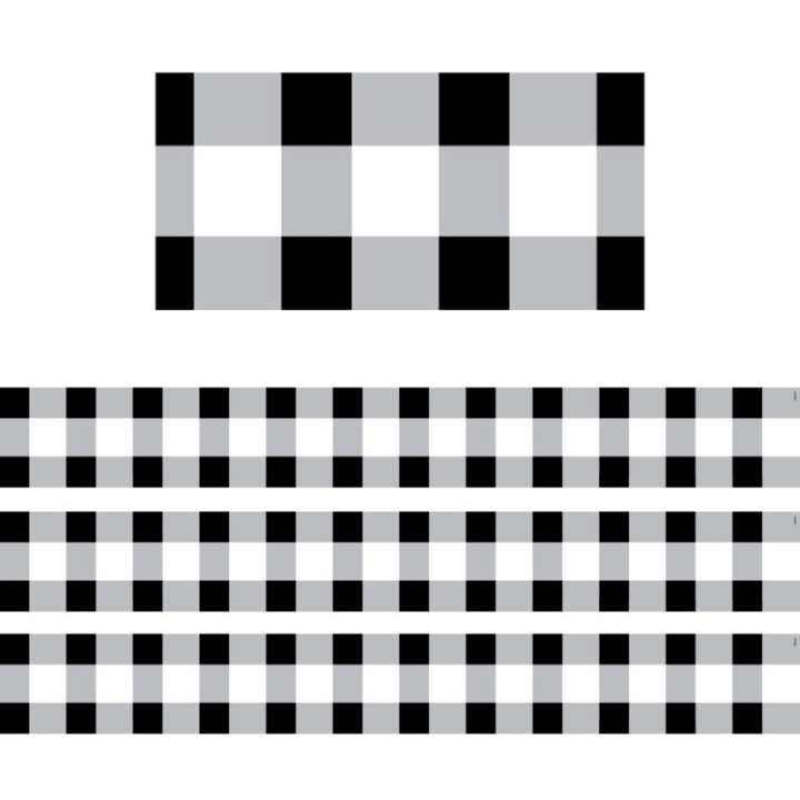 Creative Teaching Press® Buffalo Check EZ Border, 48 Feet, 3 Packs