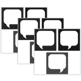 Creative Teaching Press® Quote Cards 6 Inch Designer Cut-Outs, 36 Per Pack, 3 Packs