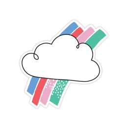 Creative Teaching Press® Rainbow Skies 6" Designer Cut-Outs, Pack of 36