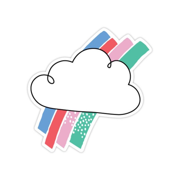 Creative Teaching Press® Rainbow Skies 6" Designer Cut-Outs, Pack of 36