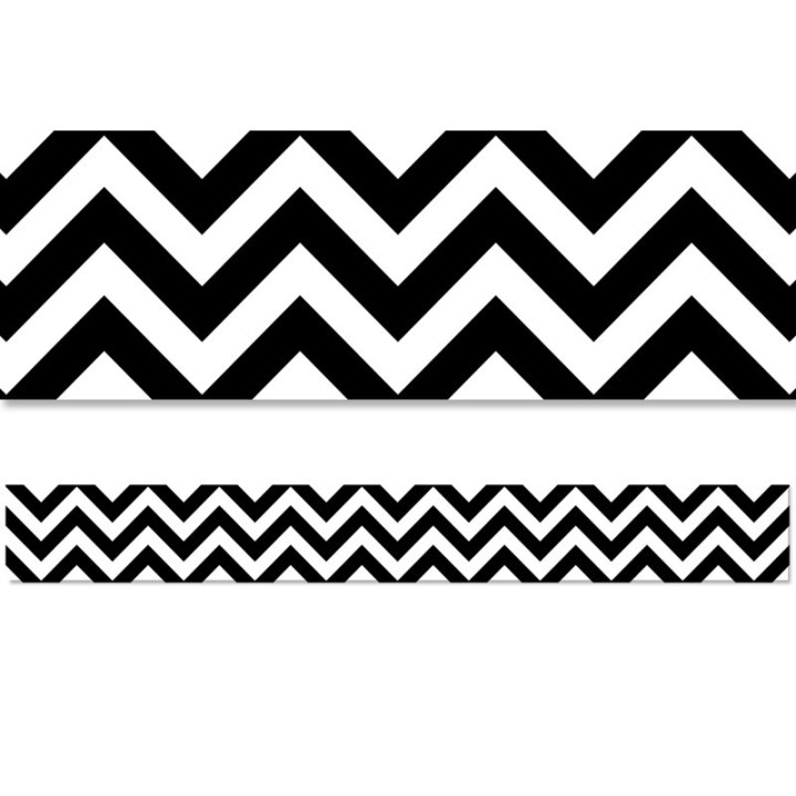 Creative Teaching Press® Black Chevron EZ Border, 48 Feet