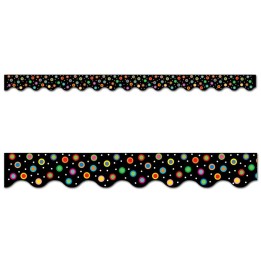 Creative Teaching Press® Dots on Black Wavy EZ Border, 48 Feet