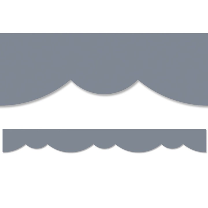 Creative Teaching Press® Charcoal Stylish Scallops EZ Border, 48 Feet