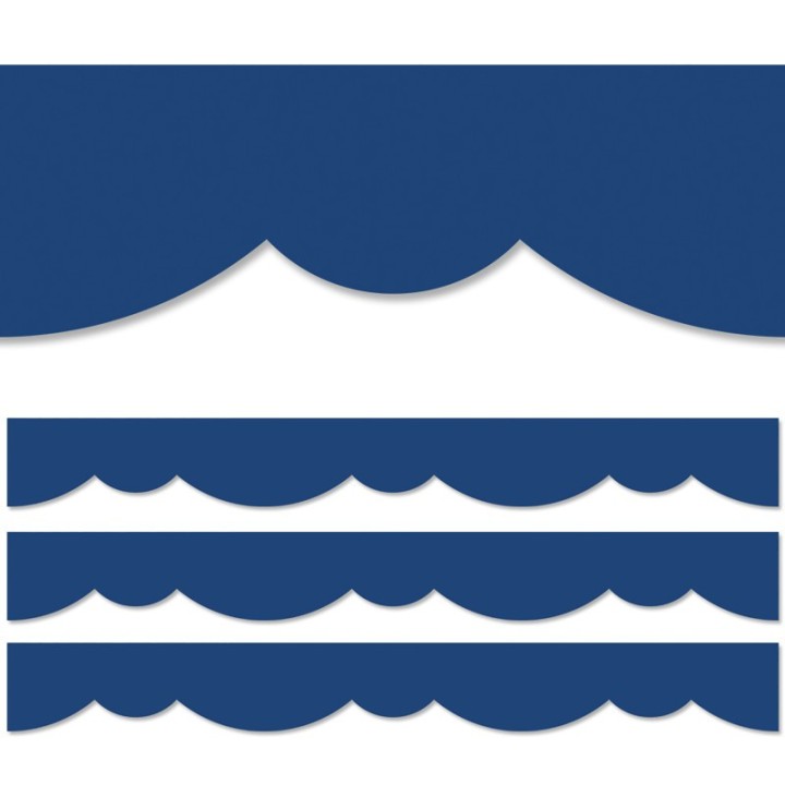 Creative Teaching Press® Blue Stylish Scallops EZ Border, 48 Feet, 3 Packs