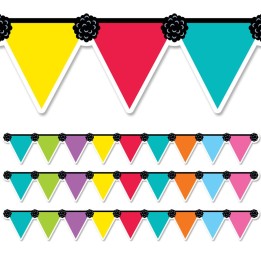 Creative Teaching Press® Pennant Party EZ Border, 48 Feet, 3 Packs