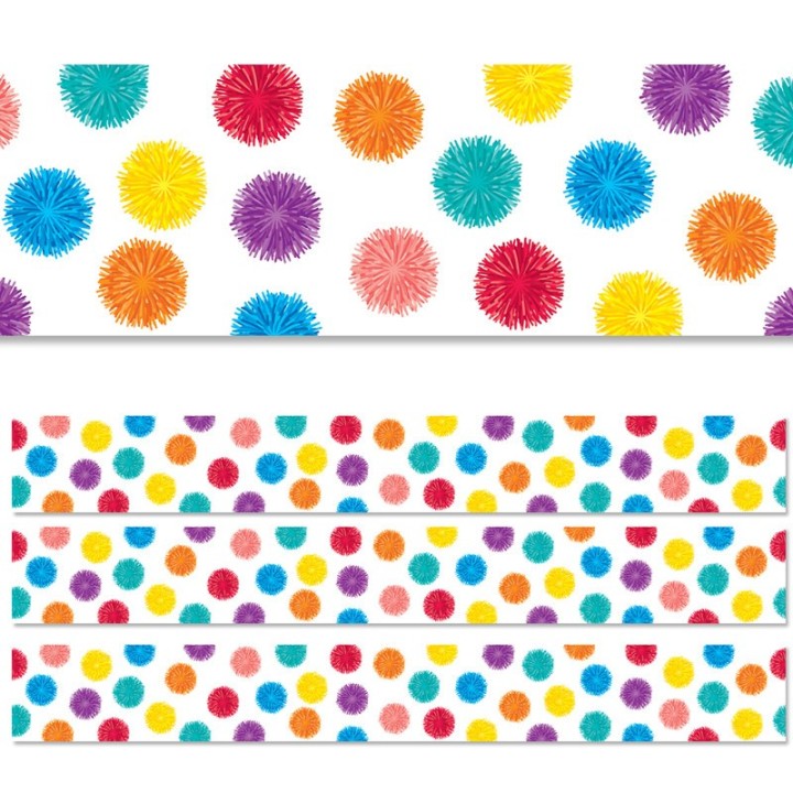 Creative Teaching Press® Pom Dots EZ Border, 48 Feet, 3 Packs
