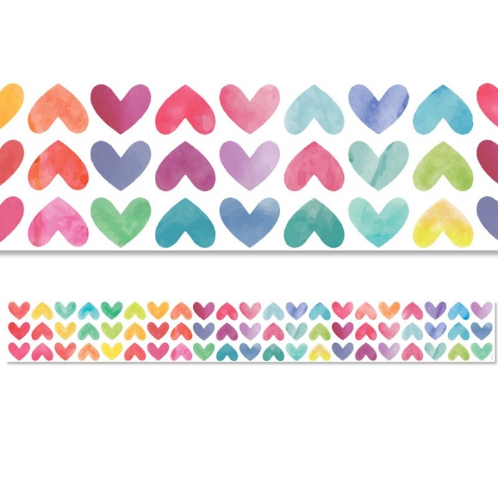 Creative Teaching Press® Colorful Hearts EZ Border, 48 Feet