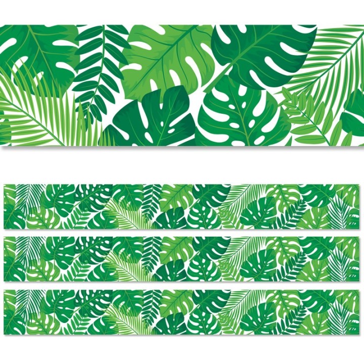 Creative Teaching Press® Tropical Leaves EZ Border, 48 Feet, 3 Packs