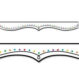 Creative Teaching Press® Color Dotted Swirl EZ Border, Bulletin Board Border, 48 Feet