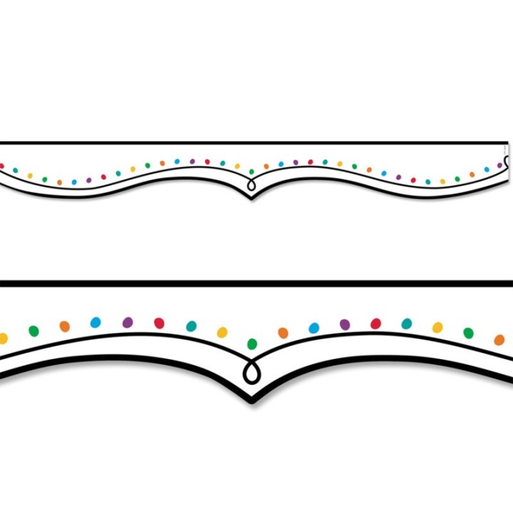 Creative Teaching Press® Color Dotted Swirl EZ Border, Bulletin Board Border, 48 Feet