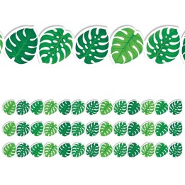 Creative Teaching Press® Palm Paradise Monstera Leaves EZ Border™, 48 Feet Per Pack, 3 Packs
