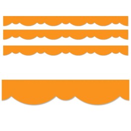 Creative Teaching Press® Core Decor Orange Stylish Scallops EZ Border™, 48 Feet Per Pack, 3 Packs