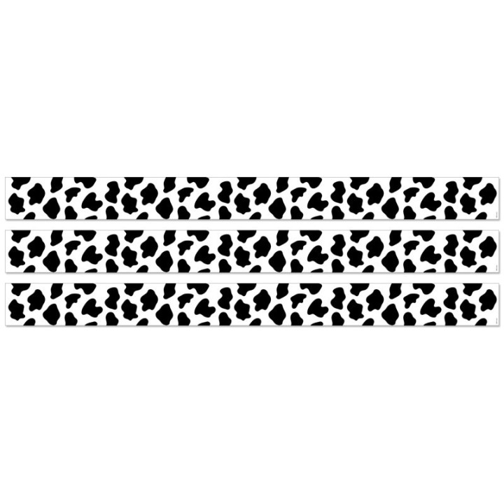 Creative Teaching Press® Cow Print EZ Border, 48 Feet Per Pack, 3 Packs