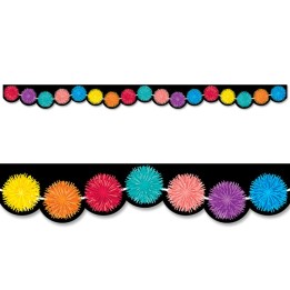 Creative Teaching Press® Pom Poms EZ Border, 48 Feet