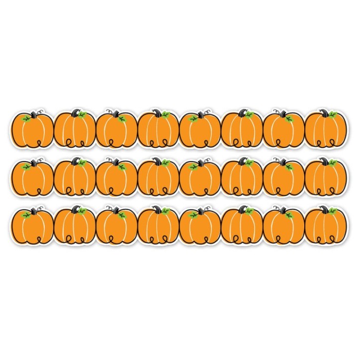Creative Teaching Press® Doodle Pumpkins EZ Border, 48 Feet Per Pack, 3 Packs