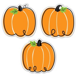 Creative Teaching Press® Core Décor Doodle Pumpkin 6" Designer Cut-Outs, Pack of 36