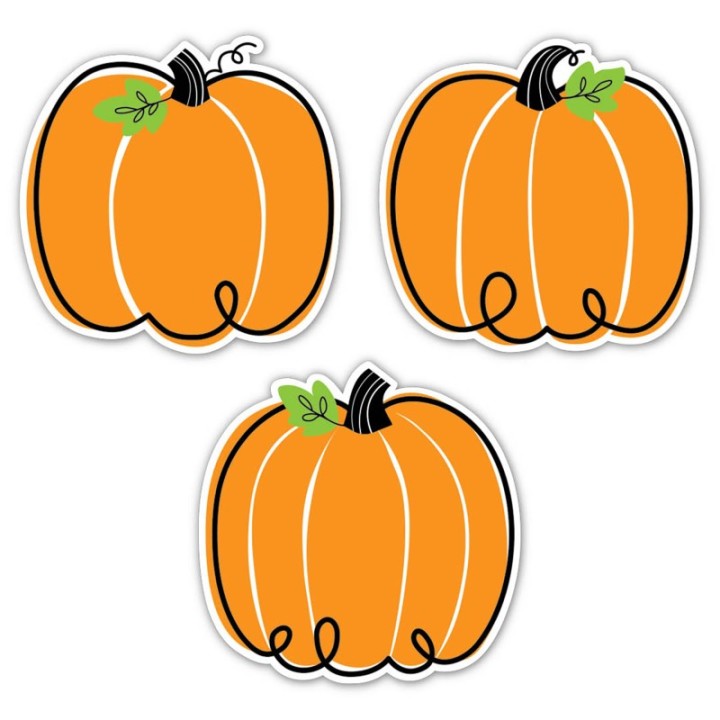 Creative Teaching Press® Core Décor Doodle Pumpkin 6" Designer Cut-Outs, Pack of 36