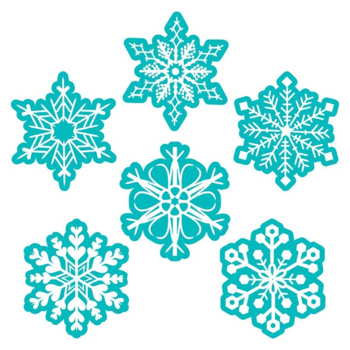 Creative Teaching Press® Snowflakes 6" Designer Cut-Outs, Pack of 36