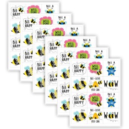 Creative Teaching Press® Bees Rewards Stickers, 1-1/2", 60 Per Pack, 6 Packs