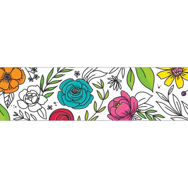 Creative Teaching Press® Bright Blooms Doodly Blooms EZ Border™, 48 Feet