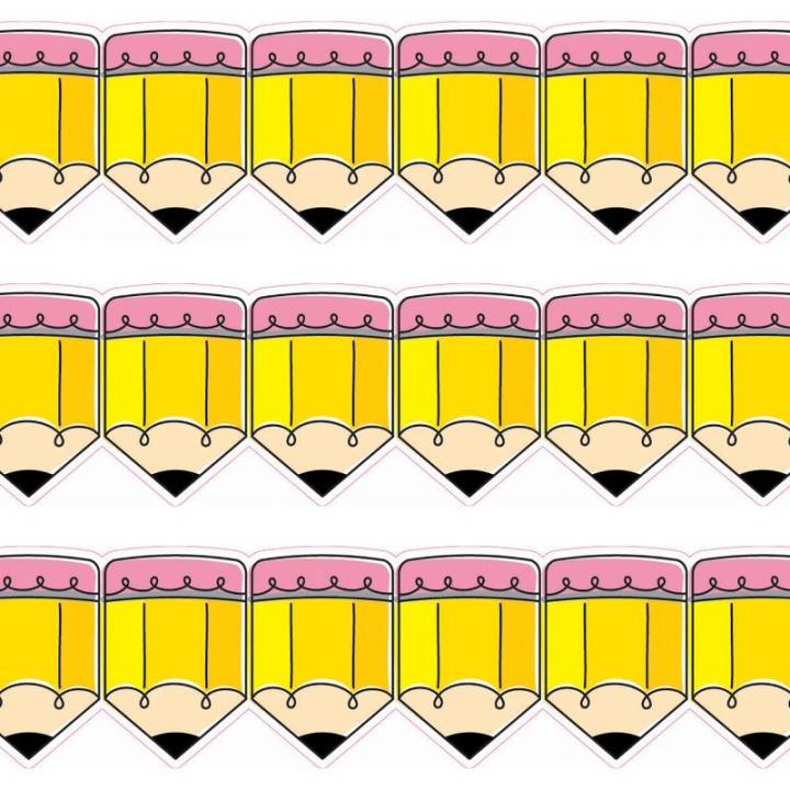 Creative Teaching Press® Doodle Pencils EZ Border™, 48 Feet Per Pack, 3 Packs