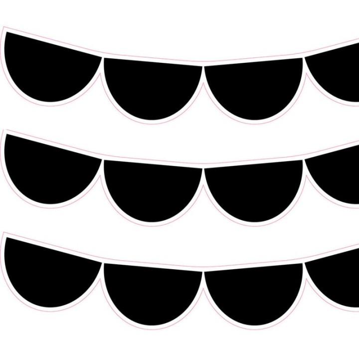 Creative Teaching Press® Black Half-Dots EZ Border™, 48 Feet Per Pack, 3 Packs