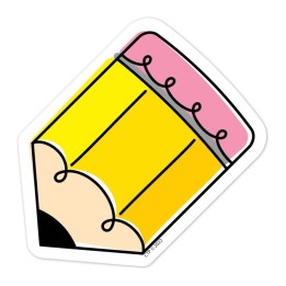 Creative Teaching Press® Core Décor Doodle Pencil 3" Designer Cut-Outs, Pack of 36