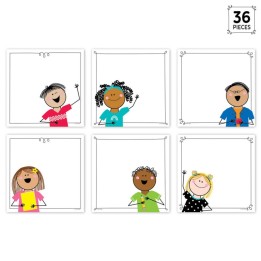 Creative Teaching Press® Stick Kids 6" Designer Cut-Outs, Pack of 36