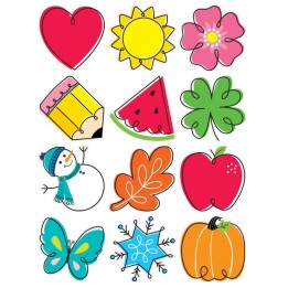 Creative Teaching Press® Seasonal Accents 10" Designer Cut-Outs, Pack of 12