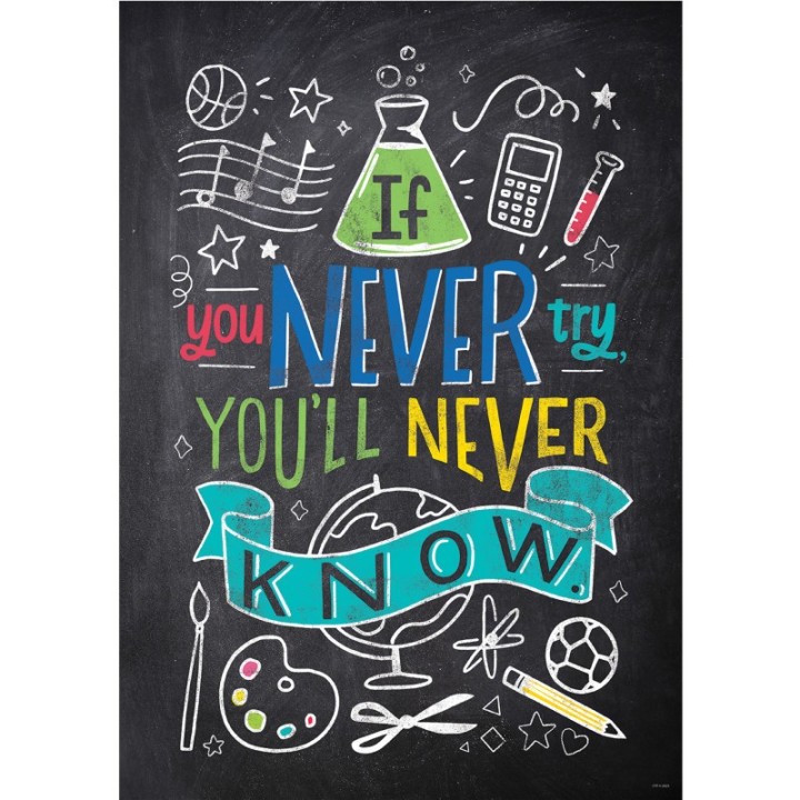 Creative Teaching Press® If You Never Try… Inspire U Poster