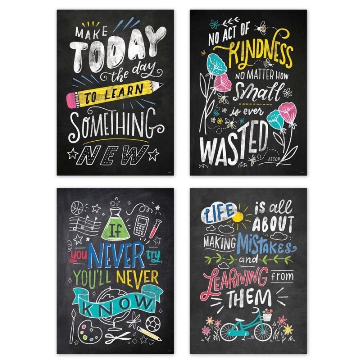 Creative Teaching Press® Colorful Inspiration Inspire U 4-Poster Pack