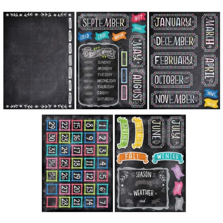 Creative Teaching Press® Chalk It Up! Calendar Bulletin Board Set