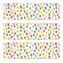 Creative Teaching Press® Core Decor Colorful Messy Dots EZ Border, 48 Feet Per Pack, 3 Packs