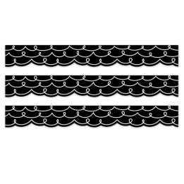 Creative Teaching Press® Core Decor Loop-de-Loop on Black EZ Border, 48 Feet Per Pack, 3 Packs