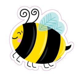 Creative Teaching Press® Busy Bees 3 Inch Designer Cut-Outs, Pack of 36