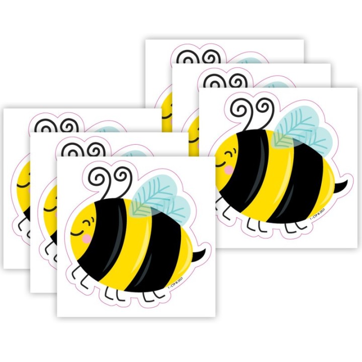 Creative Teaching Press® Busy Bees 3 Inch Designer Cut-Outs, 36 Per Pack, 6 Packs