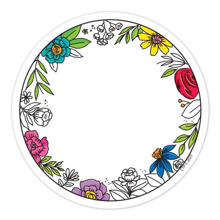 Creative Teaching Press® Bright Blooms 3 Inch Designer Cut-Outs, Pack of 36