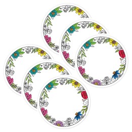 Creative Teaching Press® Bright Blooms 3 Inch Designer Cut-Outs, 36 Per Pack, 6 Packs