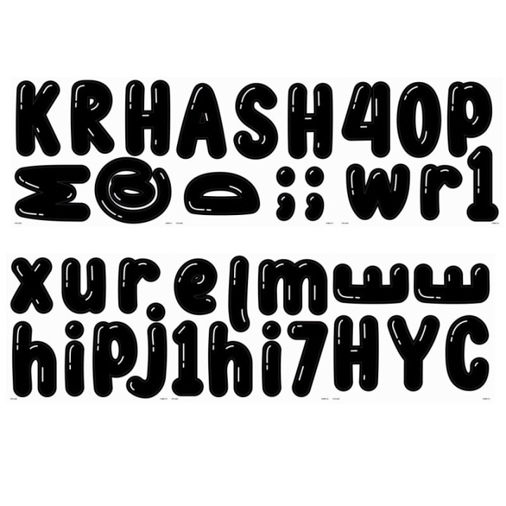 Creative Teaching Press® Core Decor Bubble Letters Designer Letters, 216 Pieces